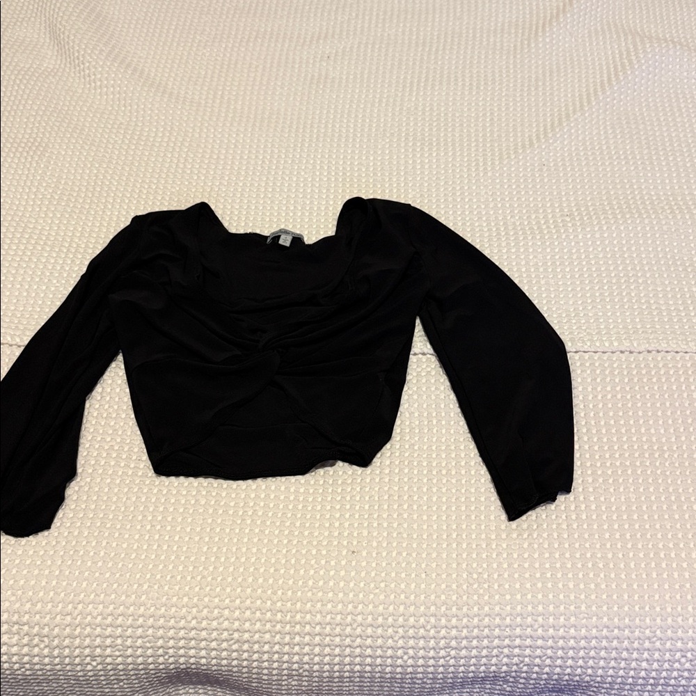 Charlotte Russe Black Crop Top